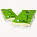 Skip's Garage 2' X 4' Golf Cornhole Set w/ Hole Lights Solid Wood in Blue/Brown/Green | 12 H x 24 W x 48 D in | Wayfair CHSKP-AJ-CLASSIC-83-2