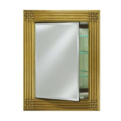 Astoria Grand Waldenburg Recessed Framed 3 Door Medicine Cabinet Metal in Yellow, Size 40.0 H x 51.0 W in | Wayfair