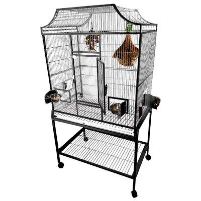 Tucker Murphy Pet™ Bernice 61" Victorian Floor Bird Cage in Black | 61 H x 21 W x 32 D in | Wayfair D177937812E14BA8ADEA8C57A535F579