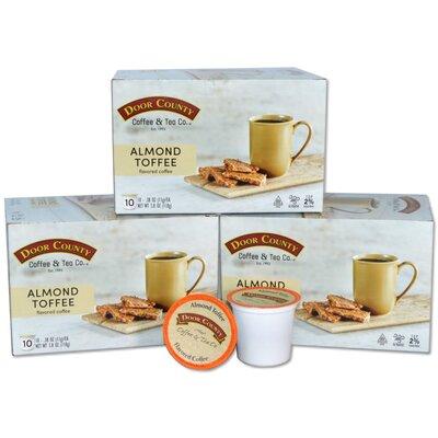 Door County Coffee Almond & Toffee Coffee Pods in Brown, Size 4.25 H x 12.0 W x 6.25 D in | Wayfair SI03ALT