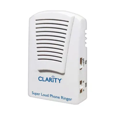 Clarity White SR100 Super Loud Telephone Ringer