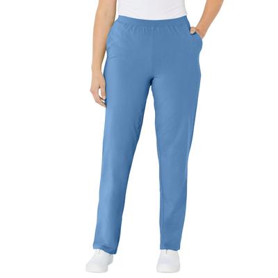 Plus Size Women's Suprema® Pant by Catherines in Silver Lake Blue (Size 0X)