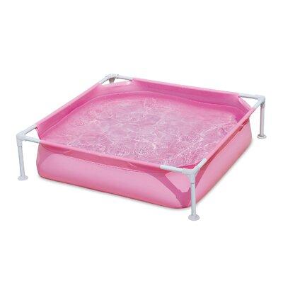 Summer Waves 1' x 4' x 4' Plastic Kiddie Pool Plastic in Pink, Size 12.0 H x 48.0 W x 48.0 D in | Wayfair P3040412B