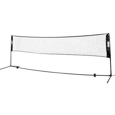 Specstar Portable & durable outdoor badminton net for playing kid volleyball, pickleball, & soccer tennis Fabric in Black | Wayfair X002ESO06R