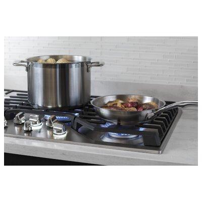 GE Profile™ 36" Gas Cooktop w/ 5 Burners, Stainless Steel in Gray | 5.5 H x 21 W x 36 D in | Wayfair PGP7036SLSS
