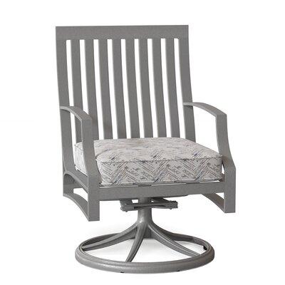 Woodard Seal Cove Swivel Patio Dining Chair w/ Cushion Metal, Size 37.75 H x 24.0 W x 26.5 D in | Wayfair 1X0472-72-68R