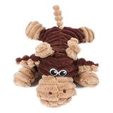 Royal Wise Brown - Brown & Khaki Cow Ribbed Squeaker Plush Pet Toy