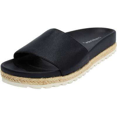 Women's The Evie Footbed Sandal by Comfortview in Black (Size 9 M)