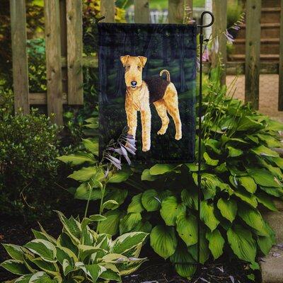 Red Barrel Studio® Delta Airedale Terrier 2-Sided Garden Flag, Polyester in Black | 15 H x 11 W in | Wayfair 755879C120D84ECEB6CB91EC741BE551
