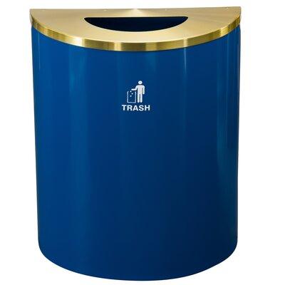 Glaro, Inc. Trash Can Stainless Steel in Blue/Yellow, Size 28.5 H x 24.0 W x 12.0 D in | Wayfair T2499BL-BE-T3