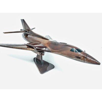 Winston Porter Norbury Wooden B1 Lancer Airplane Model Wood in Brown/Gray | 8 H x 13 W x 19 D in | Wayfair 1AE9E2082B334913B9581E8F1A0A3588