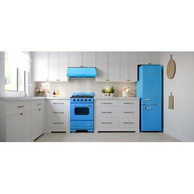 Unique Appliances Classic Retro 21.6" Manual Defrost 7 cu. ft. Energy Star Certified Bottom Freezer Refrigerator in Blue | Wayfair UGP-215L RB AC