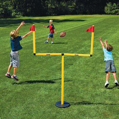 Franklin Sports kids Youth Football Goal Post Set Plastic in Black/Yellow, Size 72.0 H x 48.0 W x 48.0 D in | Wayfair 14266X