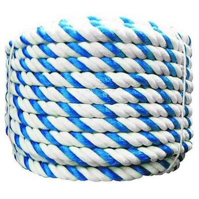 JED POOL TOOLS 90-861-R-50 Rope,Plastic,Blue/White,50 ft.,3/4" dia.