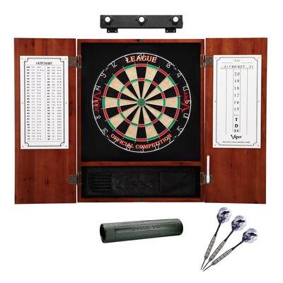 Viper Bristle Dartboard & Cabinet Set w/ Darts in Brown | 7 H x 24 W x 32 D in | Wayfair 40-1164