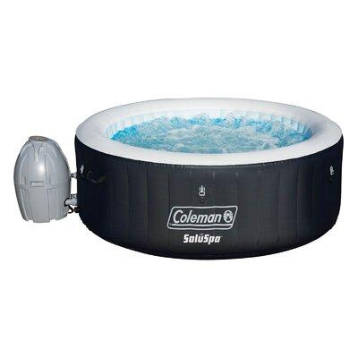 Bestway 4 - Person 60 - Jet Round Inflatable Hot Tub in Plastic in Black, Size 25.98 H x 70.87 W x 70.87 D in | Wayfair 2 x 13804-BW