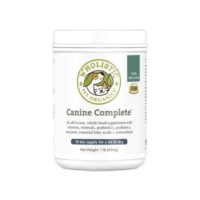 Wholistic Pet Organics Canine Complete Enhanced Daily Multivitamin for Dogs Supplement - 30 to 40 lbs - Maintanence Dose Dog Supplements