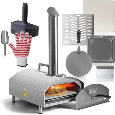 Deco Chef Portable Countertop Outdoor Pizza Oven w/ 2-in-1 Pizza & Grill Oven Functionality Steel in Gray | 31 H x 15.5 W x 19.75 D in | Wayfair
