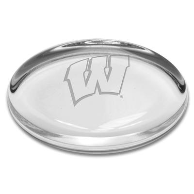 Wisconsin Badgers Oval Paperweight