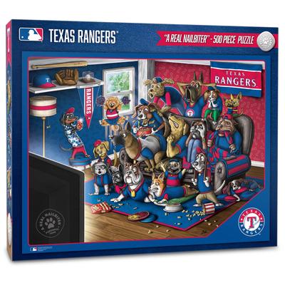 Texas Rangers Purebred Fans 18'' x 24'' A Real Nailbiter 500-Piece Puzzle