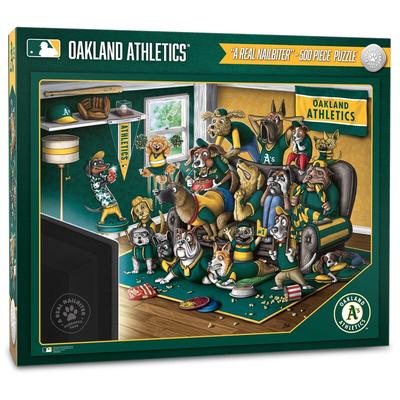 Oakland Athletics Purebred Fans 18'' x 24'' A Real Nailbiter 500-Piece Puzzle