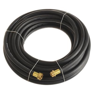 CONTINENTAL CWH050-25MF-G Garden Hose, 1/2" ID x 25 ft., Black, Safety Factor: