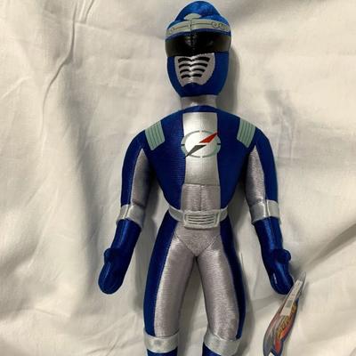 Disney Toys | Disney Blue Power Rangers Operation Overdrive Nwt | Color: Blue/Silver | Size: 16"