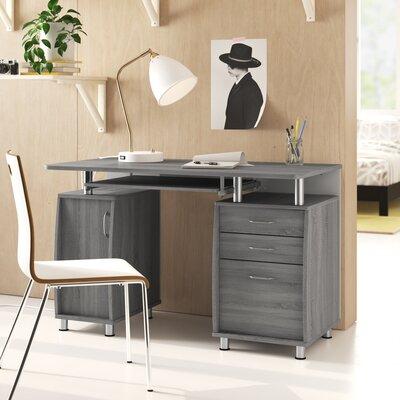Zipcode Design™ Harris Desk Wood/Metal in Gray | 30 H x 47.5 W x 23.5 D in | Wayfair ZIPC3002 30397989