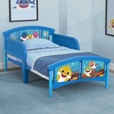 Baby Shark Toddler Platform by Delta Children Plastic in Blue, Size 26.18 H x 29.13 W x 53.94 D in | Wayfair BB81613SH-1127