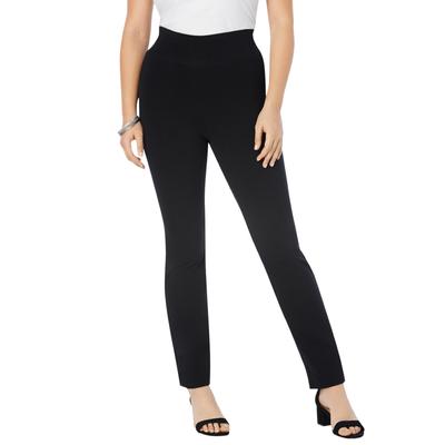 Plus Size Women's Essential Stretch Yoga Pant by Roaman's in Black (Size 14 16)