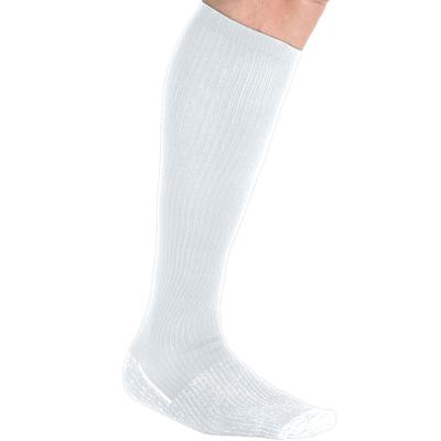 Over-the-Calf Compression Silver Socks by KingSize in White (Size L)