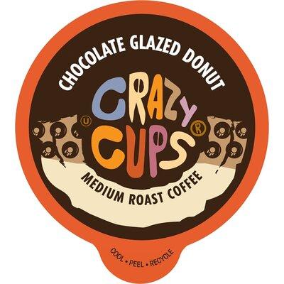 Crazy Cups Chocolate Glazed Donut Coffee Pods in Brown, Size 5.0 H x 6.0 W x 8.0 D in | Wayfair WM-CC-ChocGlazed-22
