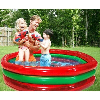 Hoovy 0.98 ft x 4.92 ft Plastic Kiddie Pool Plastic | 11.75 H x 59 W x 59 D in | Wayfair HV-610