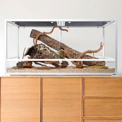 Oiibo 120 Gallon Large Glass Reptile Terrarium Glass/Plastic/Metal | 24 H x 48 W x 24 D in | Wayfair RK0227W