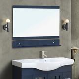 Hokku Designs Aryian Bathroom Mirror Wood in Gray | 33.5 H x 39.4 W x 5 D in | Wayfair 89E0CF92EBA9423B905033447365191D