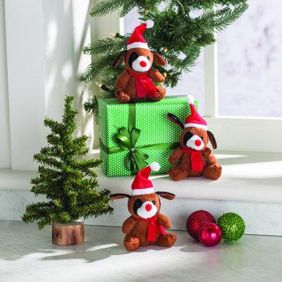 The Holiday Aisle® Plush Puppy Toys | 12.4 H x 11.3 W x 3.2 D in | Wayfair 6995EA5D409744CE8314044116627106