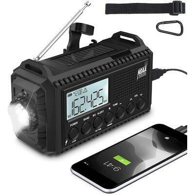 365usdeal Emergency Radio in Black, Size 6.5 H x 3.7 W x 2.9 D in | Wayfair PDWR-006