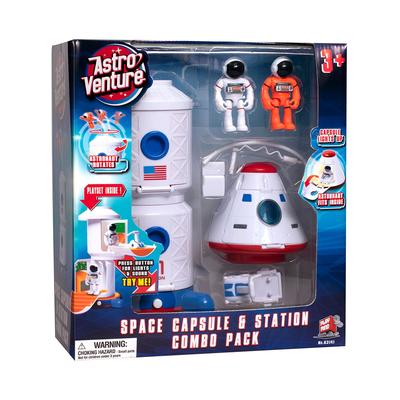 NJ Croce Co. Action Figures RED/WHITE/BLUE - Astro-Adventure Space Capsule & Station Set