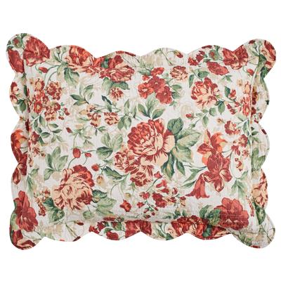 Florence Sham by BrylaneHome in Spice Floral Multi (Size STAND) Pillow