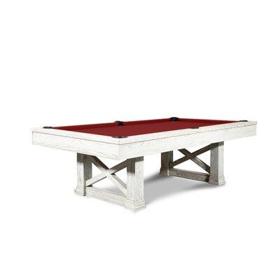 Nixon Billiards Nora 8' Slate Pool Table w/ Professional Installation Included Solid Wood in Red | 32 H x 102 W x 58 D in | Wayfair