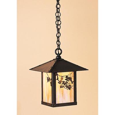 Arroyo Craftsman Evergreen 12 Inch Tall 1 Light Outdoor Hanging Lantern - EH-9E-CR-VP