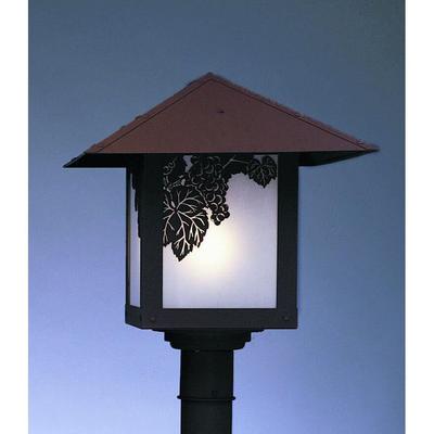 Arroyo Craftsman Evergreen 15 Inch Tall 1 Light Outdoor Post Lamp - EP-16T-RM-RB