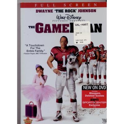 Disney Media | Dwayne "The Rock" Johnson In Gameplan (Game Plan) On Dvd "Charm And Heart!" | Color: Black | Size: Os