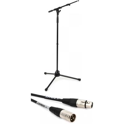 K&M KM21090 Mic Stand + Jumperz 25' Mic Cable Package