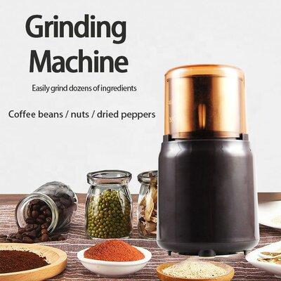 Neat Market Electric Blade Coffee Grinder Metal in Brown/Gray | 8 H x 4 W x 4 D in | Wayfair L-GRINDER KA-0002
