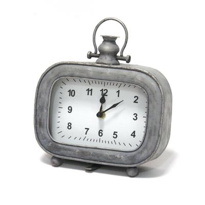 Alexander Table Clock by Stratton Home Décor in Grey