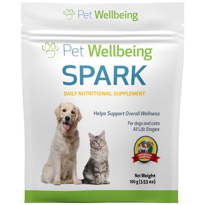 Pet Wellbeing SPARK Natural Cat & Dog Daily Nutritional Supplement, 3.53 oz.