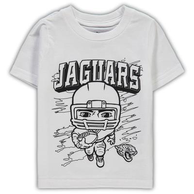 Toddler White Jacksonville Jaguars Coloring Activity Two-Pack T-Shirt Set