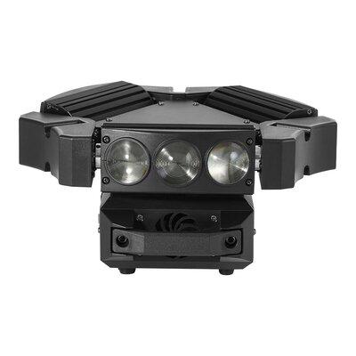 TCMT Spider Moving Head Light 9Leds Beam DJ Lights RGB Sound Activated & DMX-512, Wood | 5.9 H in | Wayfair SE0000082-BK
