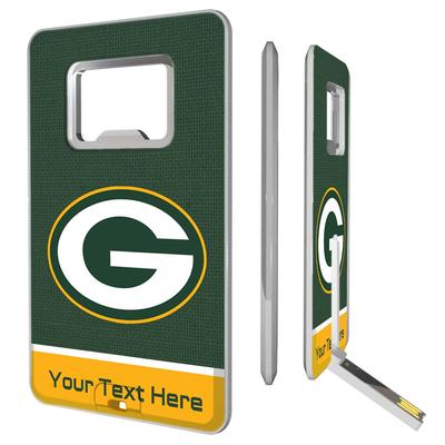 Green Bay Packers Personalized Credit Card USB Drive & Bottle Opener